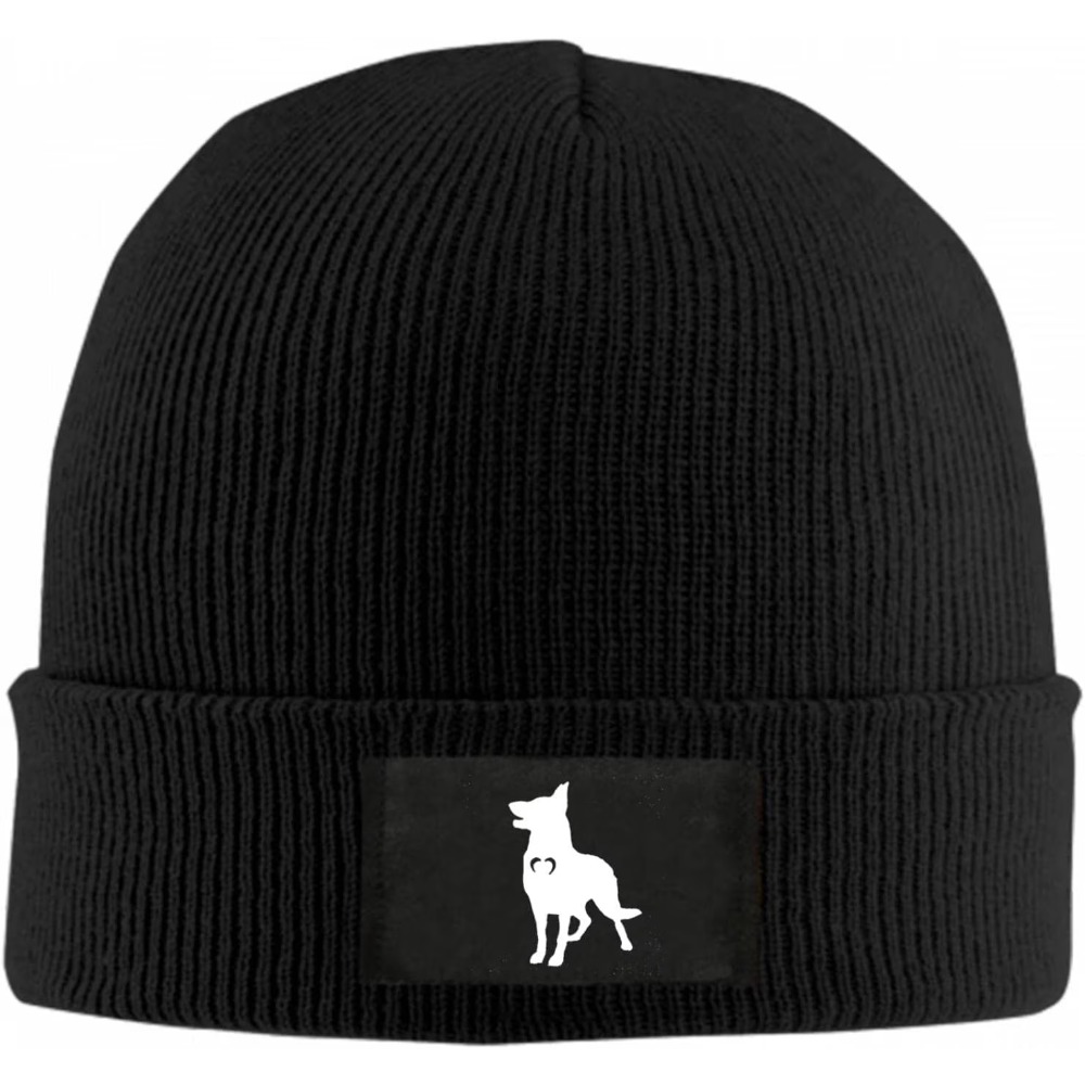 Beanie Cuffed Knit - 독일 셰퍼드 하트 비니 모자 여성