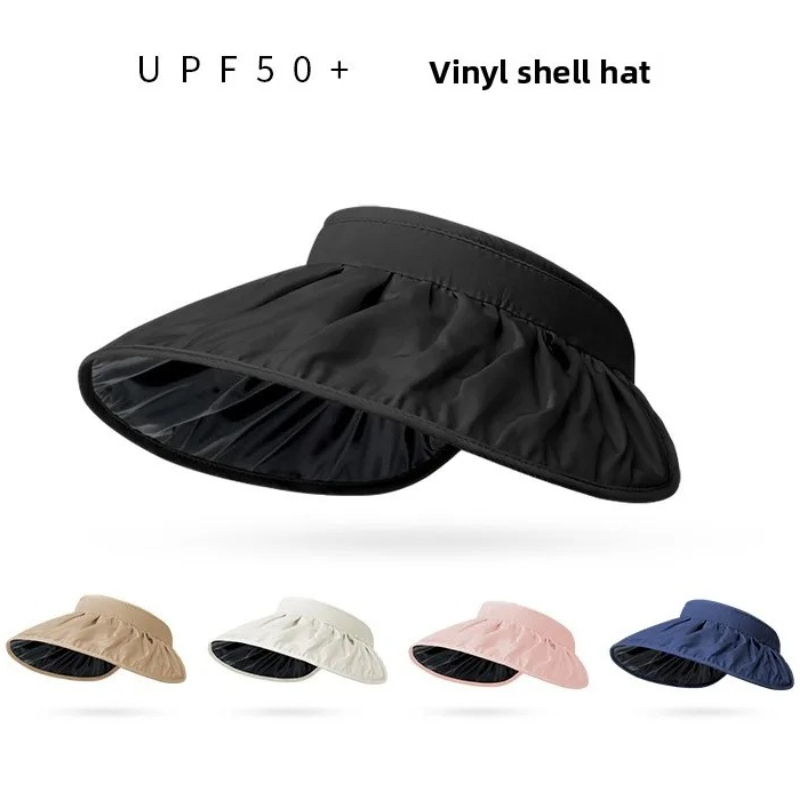 Visor Sun Hat - UPF50+ 접이식 헤드밴드 햇빛 가리개 모자,