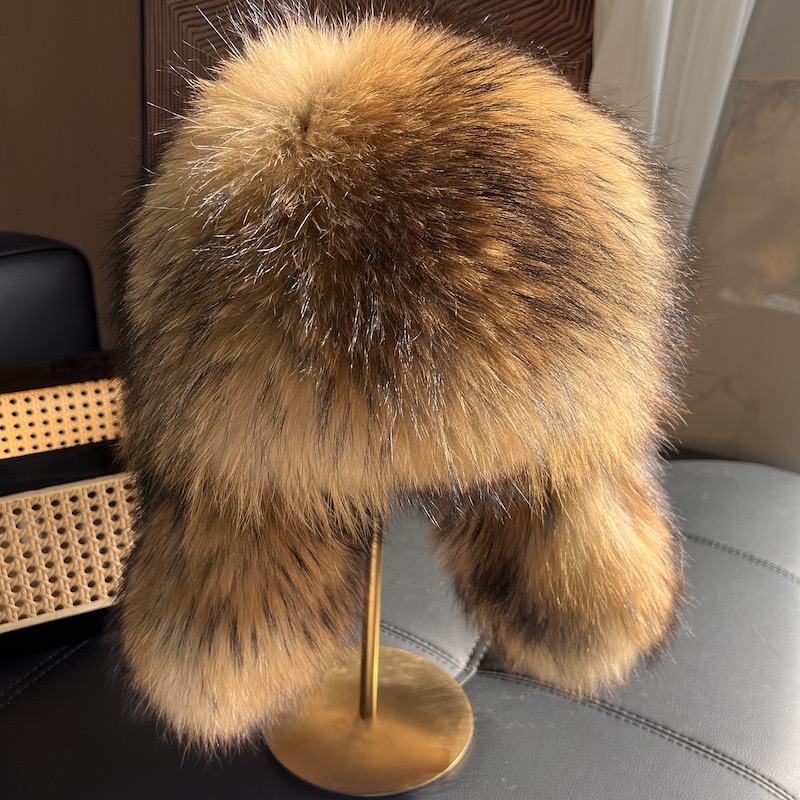 천연 너구리털 귀덮개 모자, 두꺼운 따뜻한 겨울 러시아 - Winter Trapper Hat 리뷰 및 가격