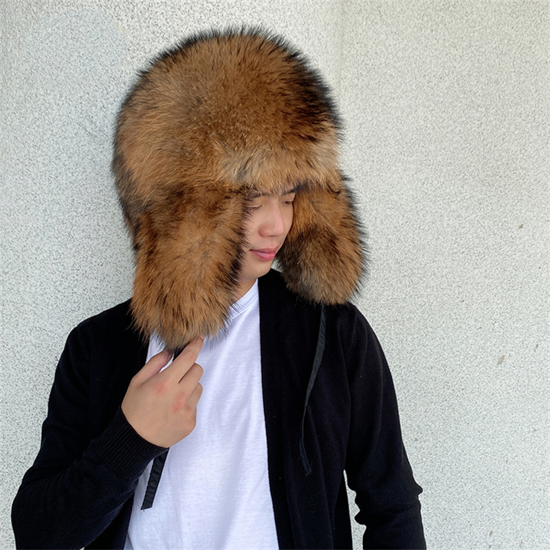천연 너구리털 귀덮개 모자, 두꺼운 따뜻한 겨울 러시아 - Winter Trapper Hat 리뷰 및 가격