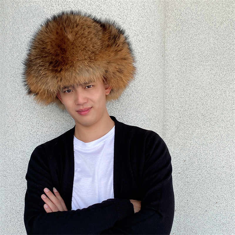 천연 너구리털 귀덮개 모자, 두꺼운 따뜻한 겨울 러시아 - Winter Trapper Hat 리뷰 및 가격