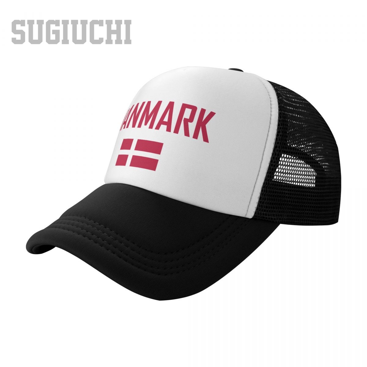 메쉬 캡 모자 덴마크 국기 및 폰트 트러커 남녀 공용  - Trucker Cap Mesh 리뷰 및 가격