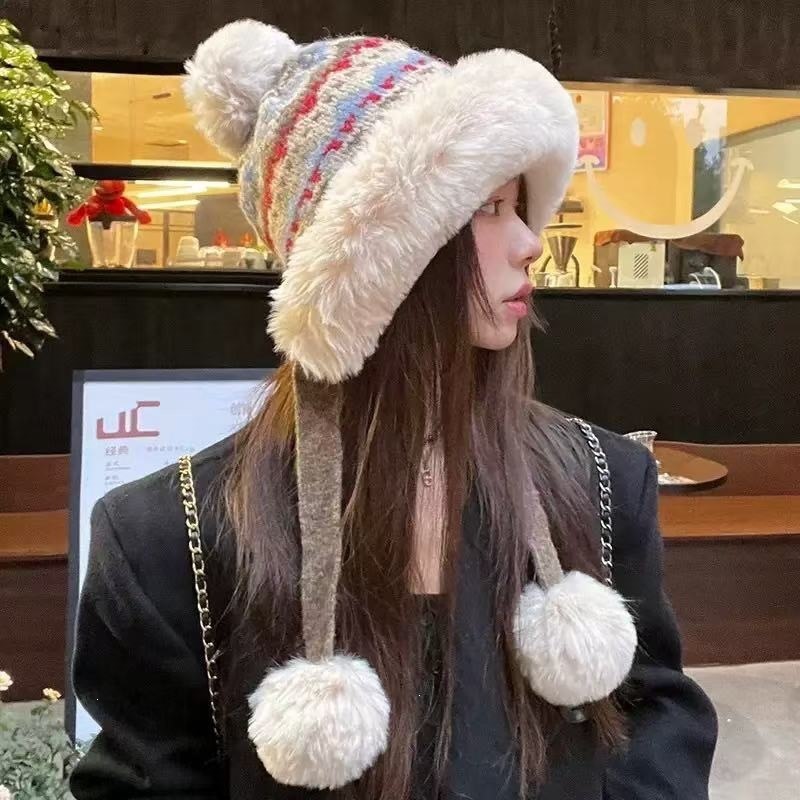 여성용 페어 아일 트래퍼 스타일의 따뜻하고 두꺼운 몽골 - Winter Trapper Hat 리뷰 및 가격