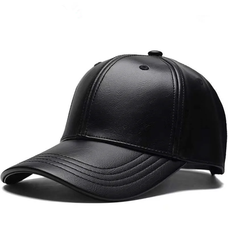 유니섹스 솔리드 남녀 공용 야구 모자 PU 가죽 힙합  - Baseball Cap Structured 리뷰 및 가격