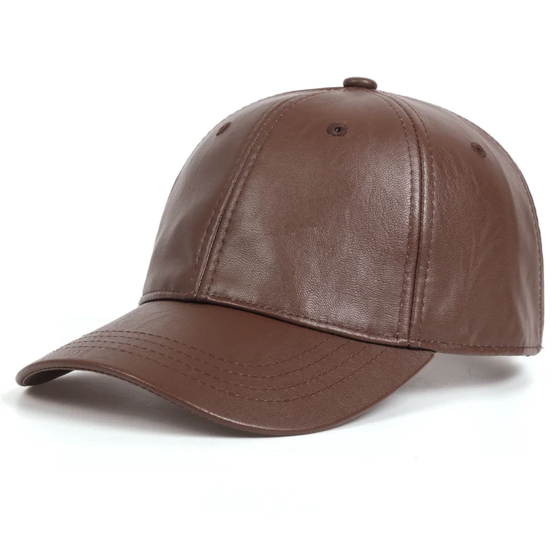 유니섹스 솔리드 남녀 공용 야구 모자 PU 가죽 힙합  - Baseball Cap Structured 리뷰 및 가격