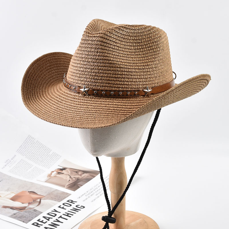 여성용 밀짚 웨스턴 카우보이 모자 접이식 넓은 챙 여름 - Cowboy Hat Straw 리뷰 및 가격