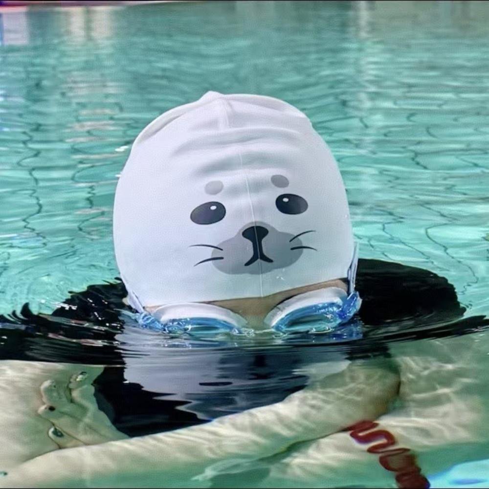 귀여운 방수 실리콘 수영 모자 빠른 건조 만화 수영 모 - Swim Hat Silicone 리뷰 및 가격