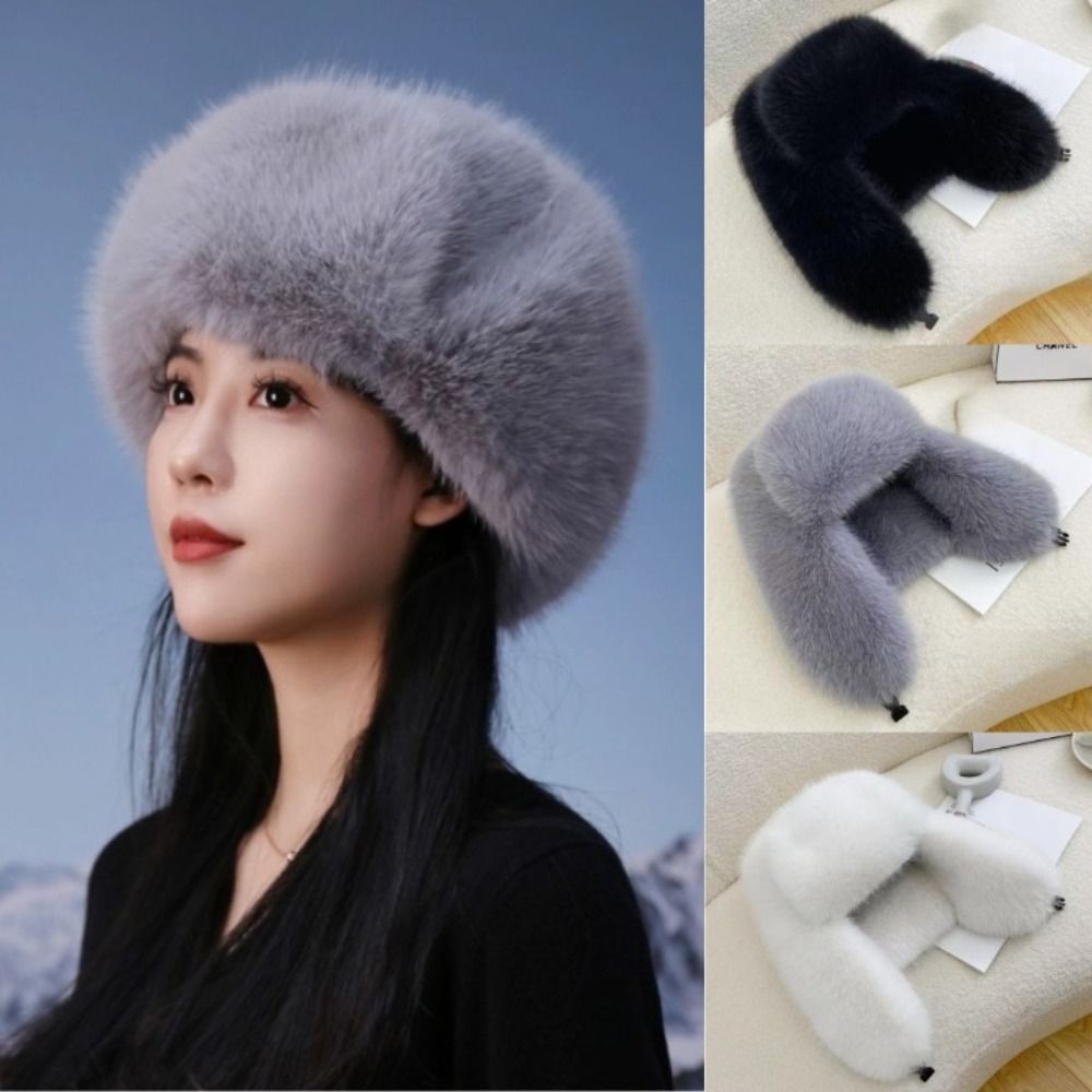 부드러운 두꺼운 가짜 모피 모자 방풍 조절 가능한 귀  - Winter Trapper Hat 리뷰 및 가격