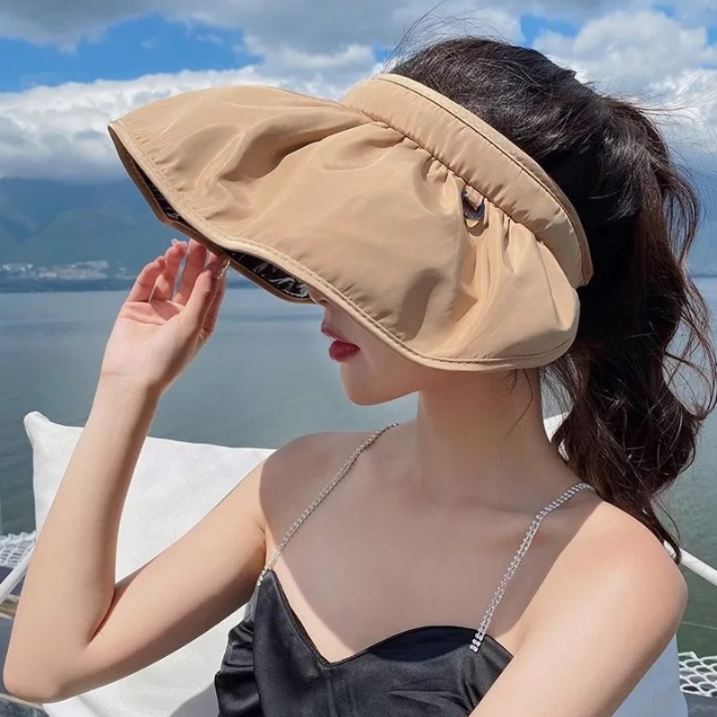 UPF50+ 접이식 헤드밴드 햇빛 가리개 모자, 이중  - Visor Sun Hat 리뷰 및 가격
